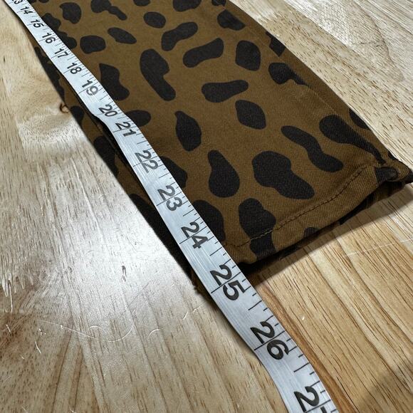 L'AGENCE NWT Margot High Rise Skinny Cropped Jeans Leopard Print Size 25 - Picture 11 of 11